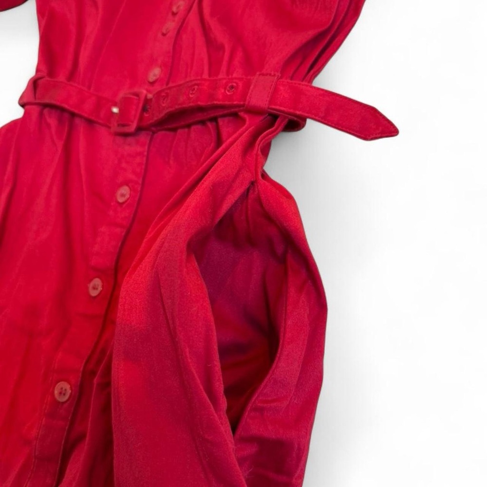 H&M Vibrant Red Long Sleeve Dress - Picture 3 of 8